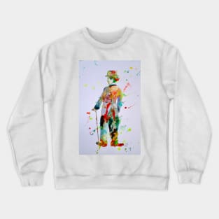 CHARLIE CHAPLIN watercolor portrait .5 Crewneck Sweatshirt